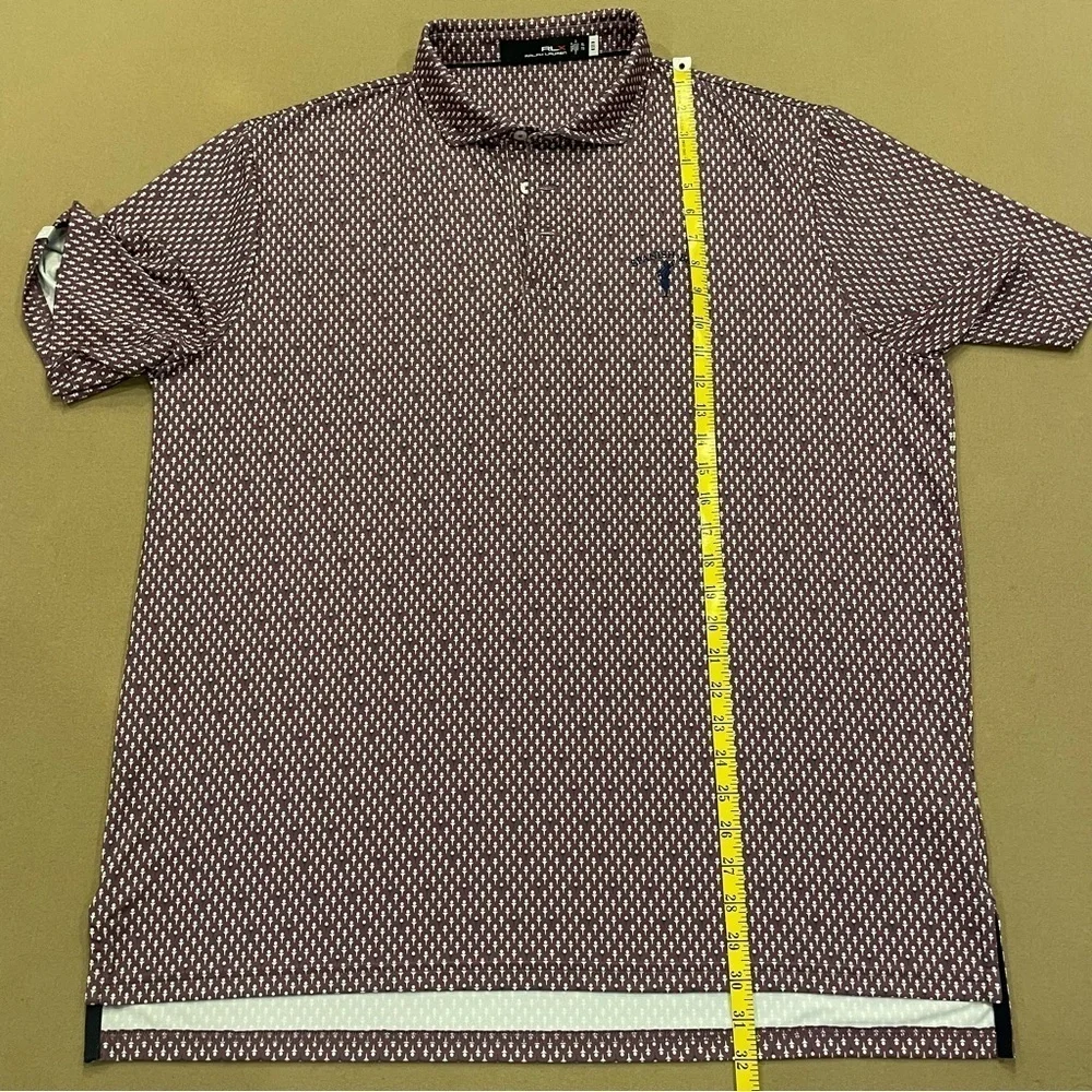 RLX Ralph Lauren Performance Golf Polo Golf Tee Spanish Bay Club Logo Size XL